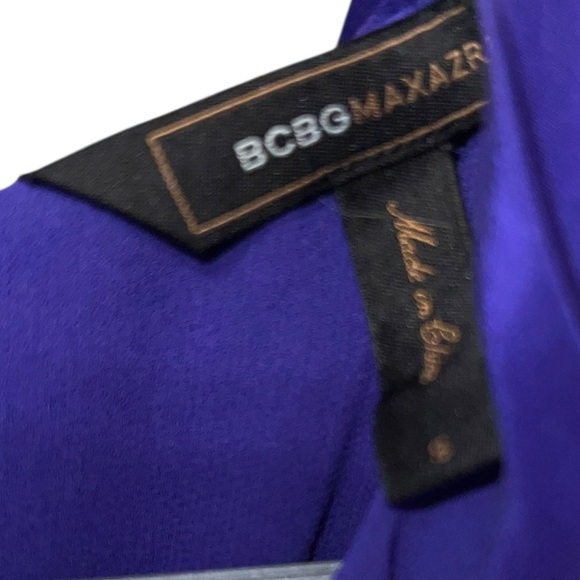 BCBG MaxAzria Purple Silk Blouse Top Bodycon Dress – Size Small - Picture 4 of 4